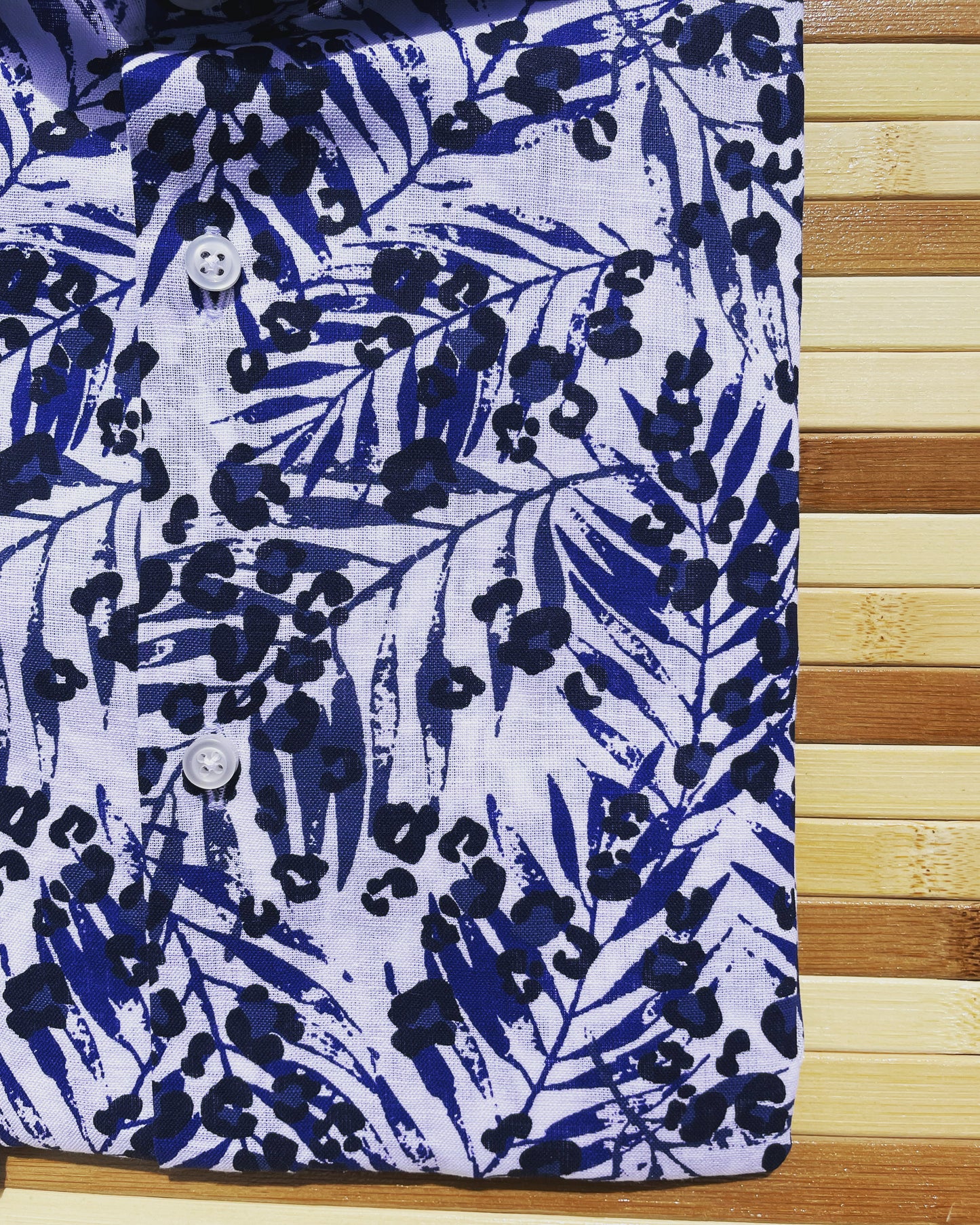Camicia lino palme